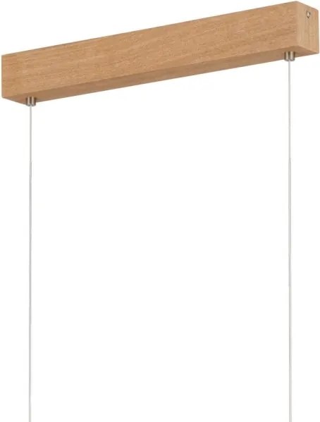 Eglo 39344 - LED závesné svietidlo na lanku CLIMENE LED/17W/230V + LED/4,2W dub