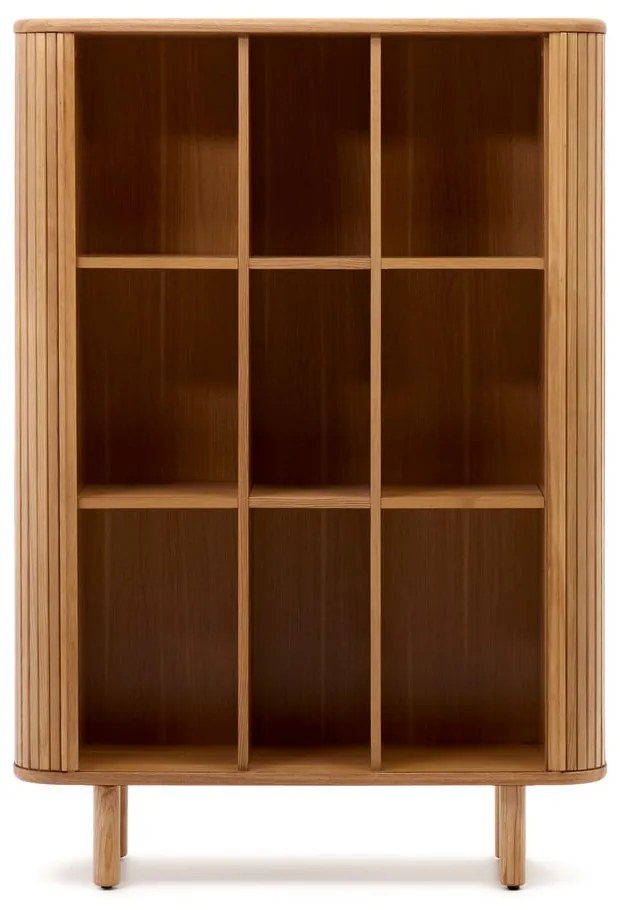 Skrinka v dekore jaseňa s posuvnými dverami v prírodnej farbe 110x160x40 cm Mailen – Kave Home