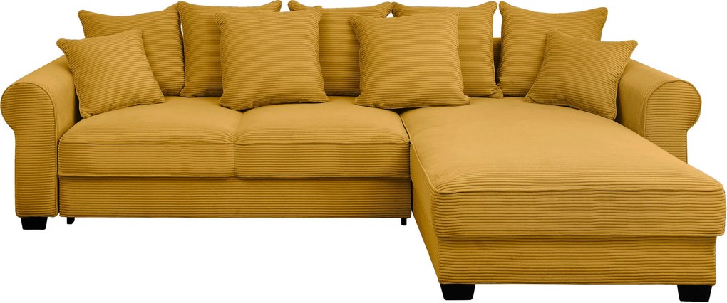 XXXLutz ROHOVÁ SEDAČKA, textil, žltá MID.YOU - Sedačky - 002220047322
