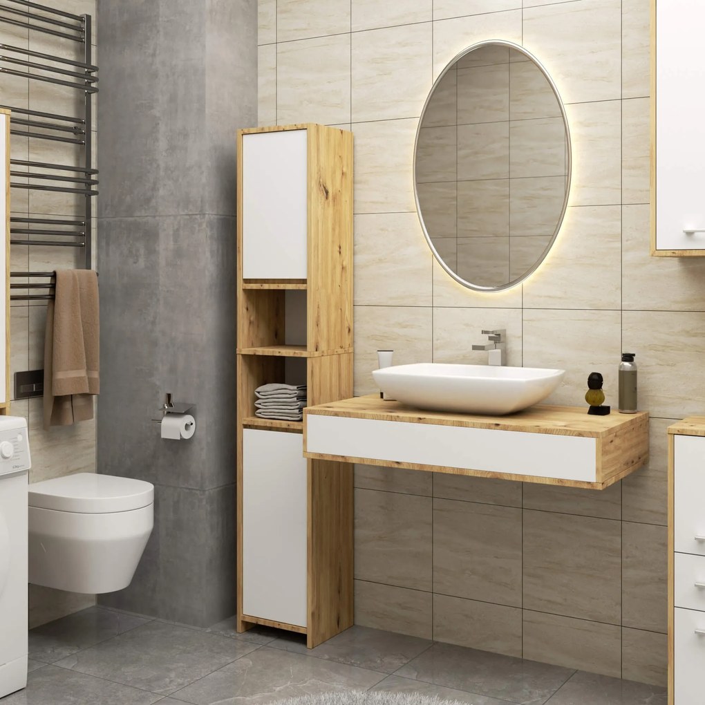 Koupelnová skříňka Fin S30 1D 30 cm dub - výber z 4 prevedení