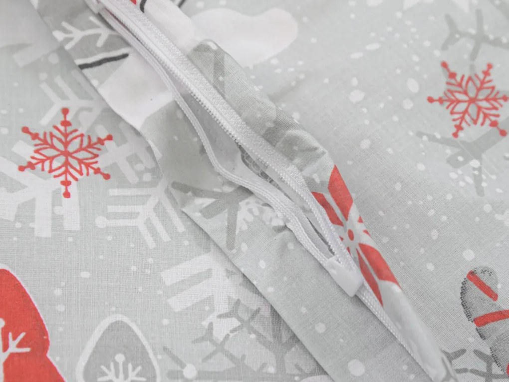 Bavlnené obliečky VIANOČNÝ ŠKRIATOK červený Rozmer obliečky: 70 x 90 cm | 140 x 200 cm
