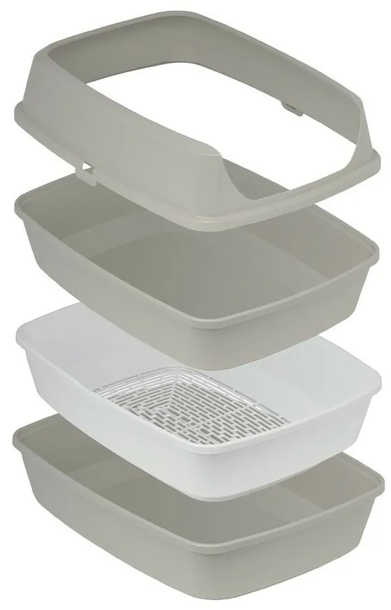 Moderná Toaleta pre mačky Lift to sift Jumbo, 57 x 43 x 27 cm