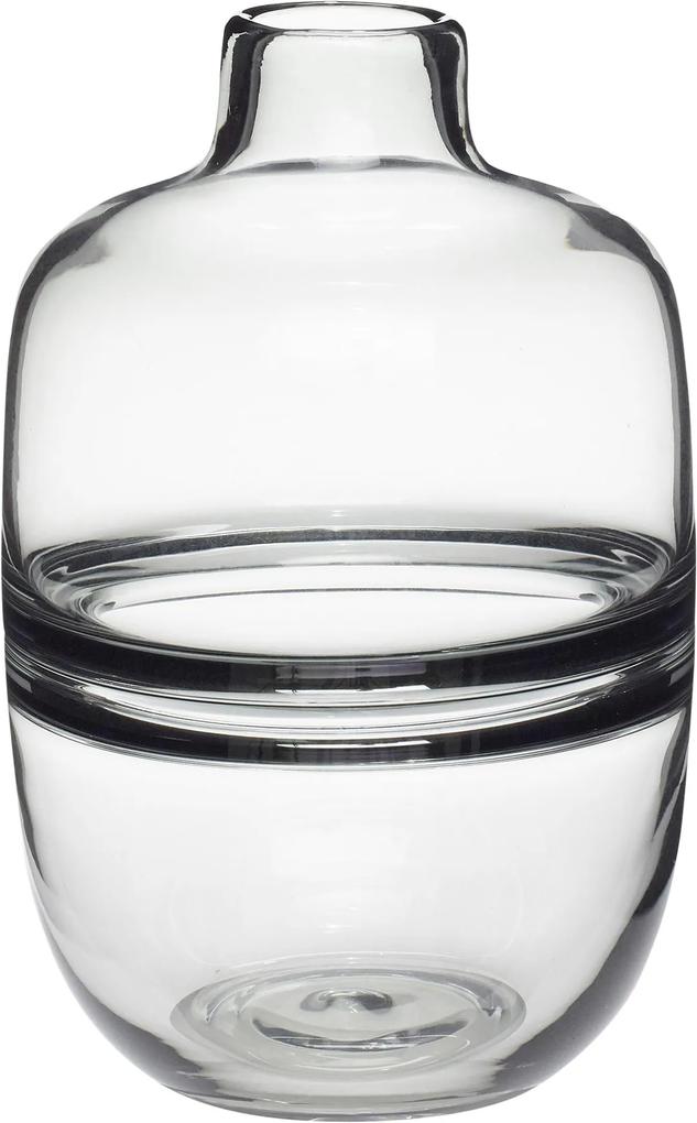 HÜBSCH váza sklo/dymové 660802, šedá