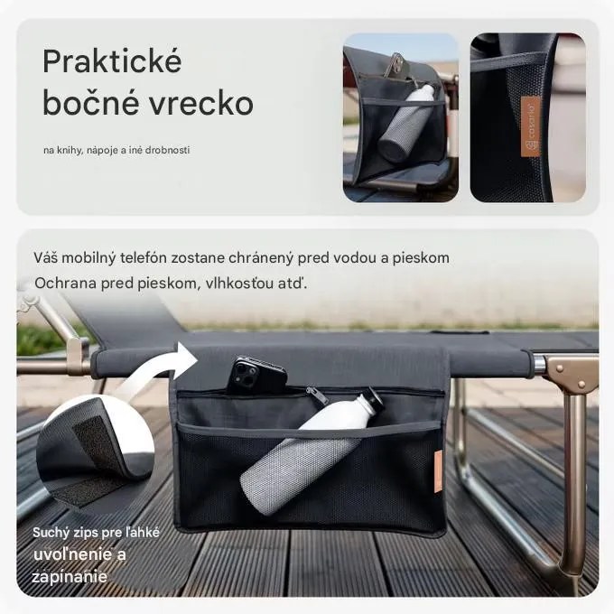 InternetovaZahrada Záhradné lehátko Ibiza - antracit
