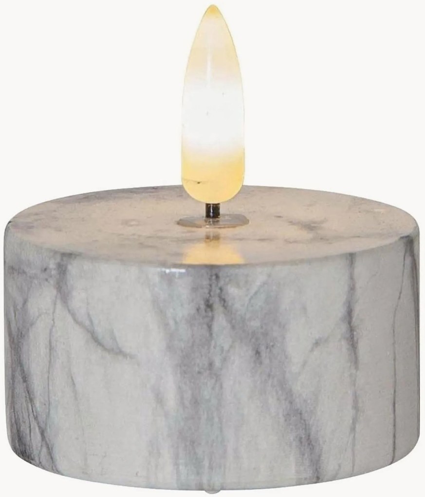 Čajové LED sviečky's časovačom Flame Marble, 2 ks