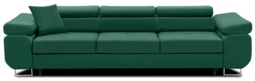 Trojmiestna rozkladacia sedačka RIGATTO fľaškovo zelená