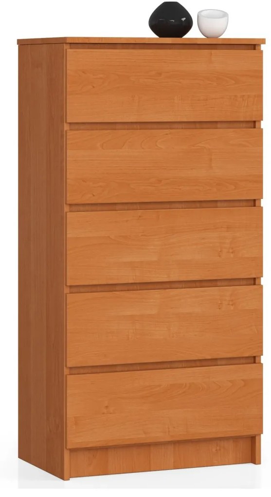 Komoda Kuba 60 cm - 5 zásuviek jelša