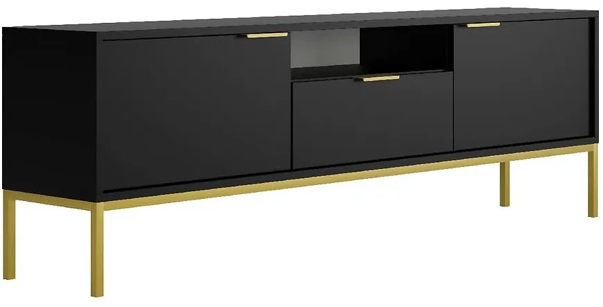TV Stolík 175 Austin Čierna/Zlatá