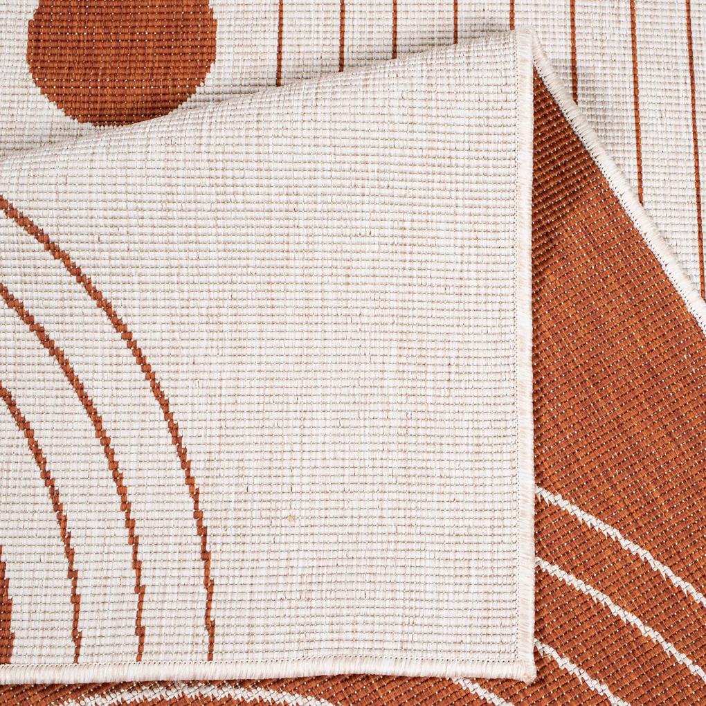 Dekorstudio Obojstranný koberec na terasu DuoRug 5739 - tehlový Rozmer koberca: 160x230cm
