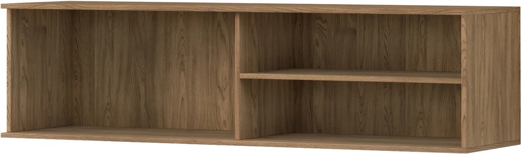 AKCIA Nástenný TV stolík ENTSIAN 150x40cm, dub artisan II. akosť