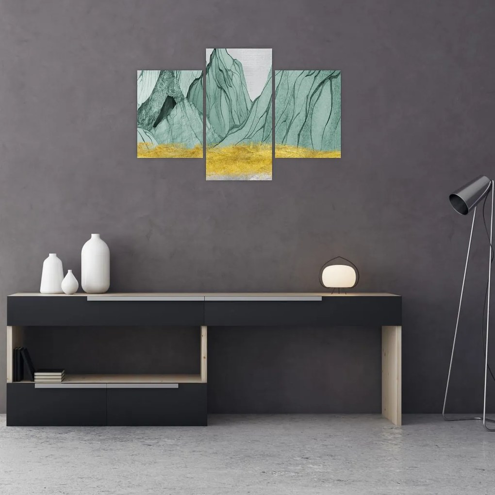 Obraz - Smaragdové hory N⁰1 (90x60 cm)