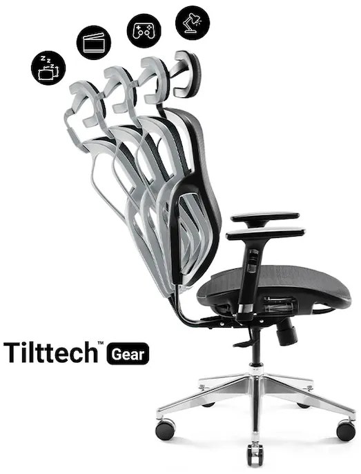 Kancelárska ergonomická stolička DIABLO V-BASIC: čierna Diablochairs