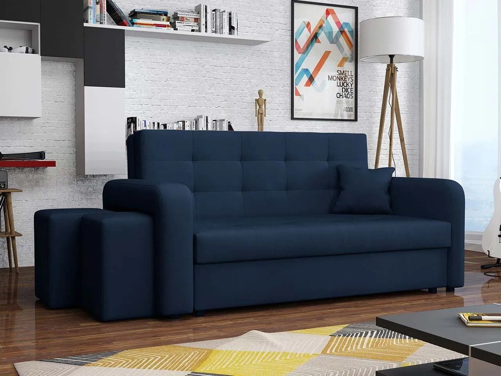 Pohovka s taburetkami Clivia Home III, Taburetka: ľavá strana, Dostupné poťahy: Enjoy 2