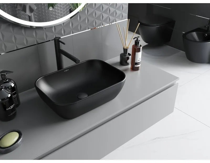 Mexen RITA umývadlo, 45x32 cm, čierna, 21084585