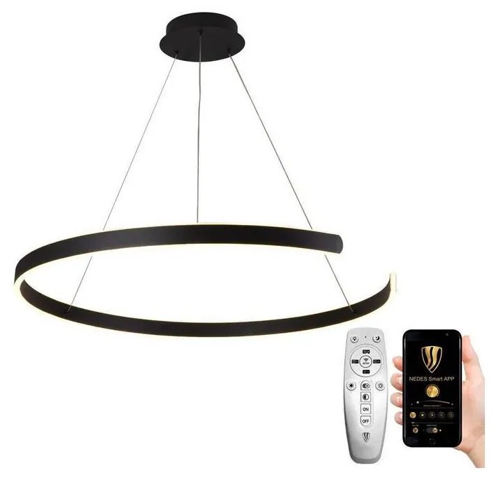 NEDES LED Stmievateľný luster na lanku LED/100W/230V 3000-6500K + diaľkové ovládanie ND3479