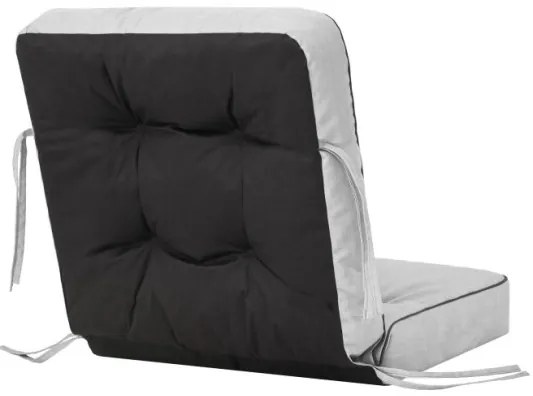 Vankúš na záhradnú hojdačku VENUS 60 cm popol, ekolen