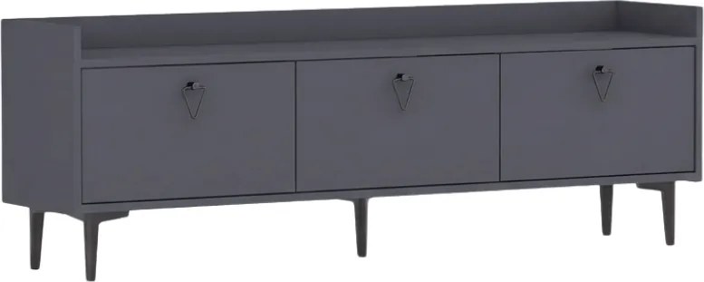 AKCIA TV stolík PIENA 160 cm, antracitový II. akosť