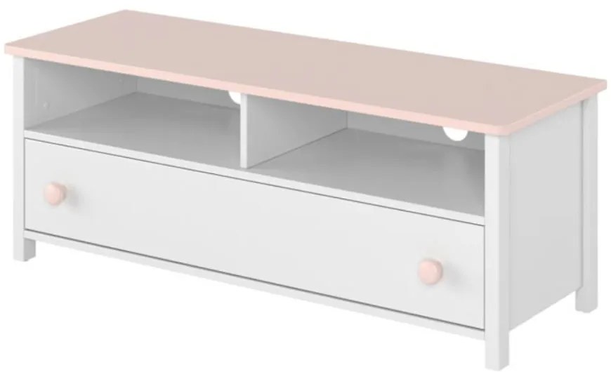 TV stolík 1S Luna LN-13 biely/ružové