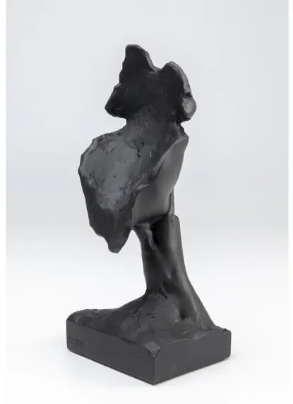 Quiet Face dekorácia čierna 31cm