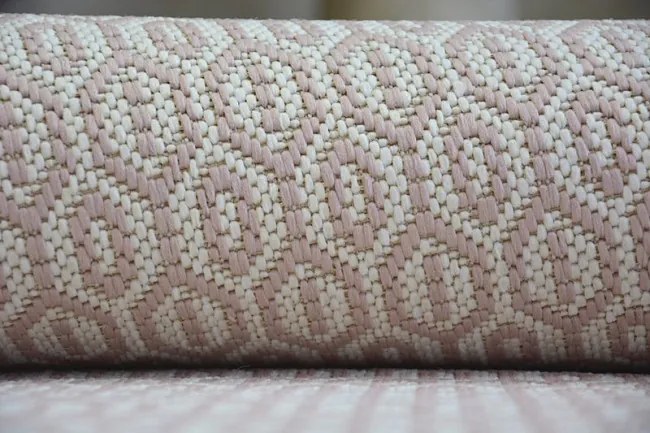 Koberec SIZAL FLAT 48603/526 Očká krém ružový
