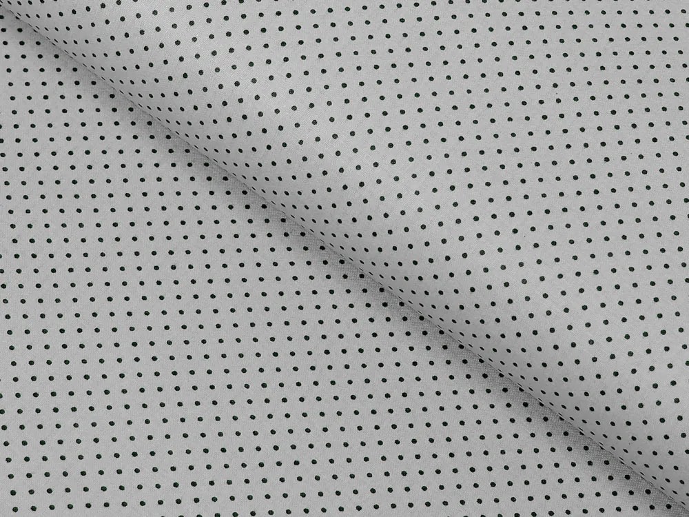 Biante Bavlnená obliečka na vankúš s lemom Sandra SA-312 Sivé bodky na svetlo sivom 30 x 50 cm