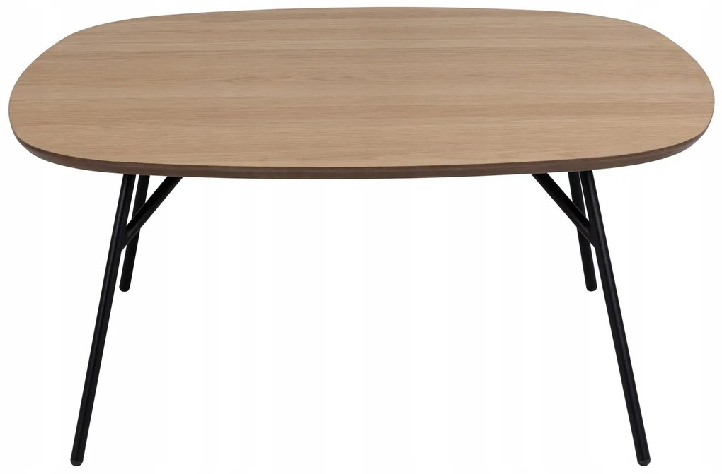 Konferenční stolek Caracas 90 cm dub olejovaný/černý