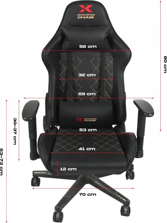 Herné kreslo Xgaming Xcom2 - čierno-zlaté