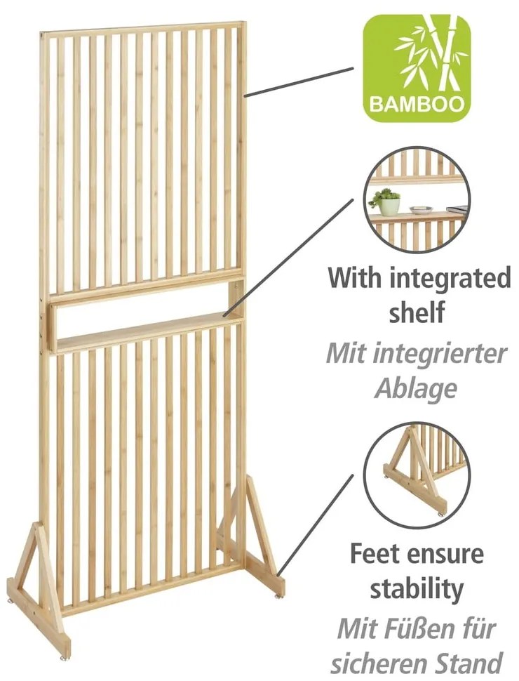 Bambusový paraván v prírodnej farbe Kailua - Wenko