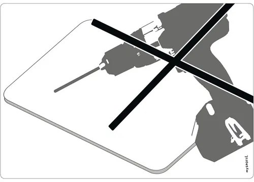 Obkladový panel do kuchyne mySPOTTI memo Plánovač 41x59 cm