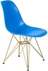 Židle DSR, královsky modrá (Zlatá)  S25155 CULTY +