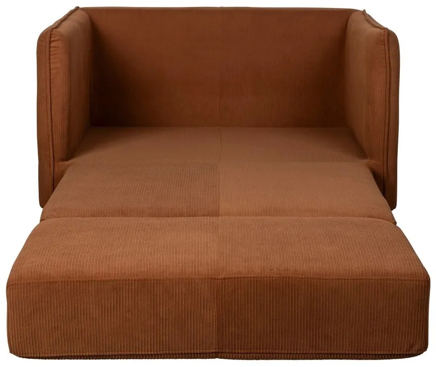 Oranžovohnedé kreslo Jopie – White Label