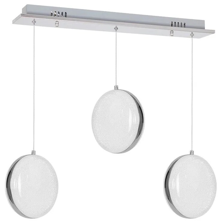 Závesné LED svietidlo Lira, 3x LED 27w, 4000k, ch
