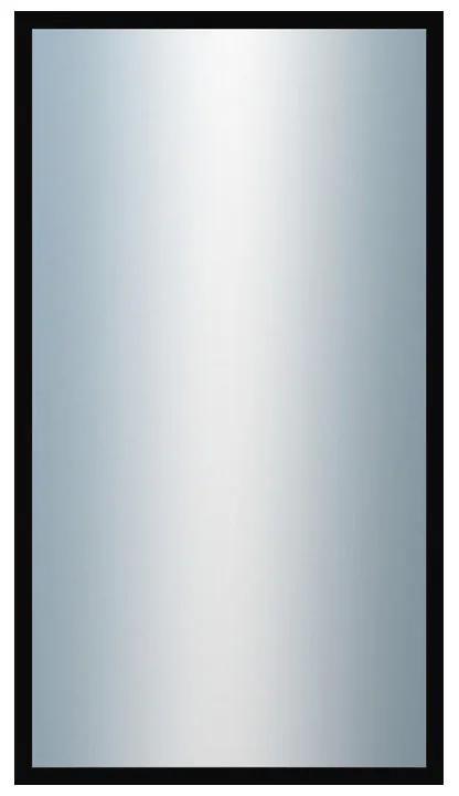 DANTIK - Zrkadlo v rámu, rozmer s rámom 50x90 cm z lišty FC čierna vysoká (2185)