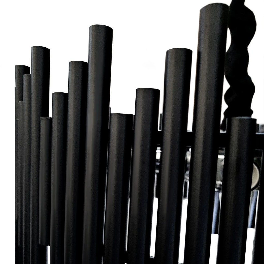 Toolight Toolight, krištáľové závesné svietidlo 50cm, 7xE14, G063-CP, čierna, OSW-08690