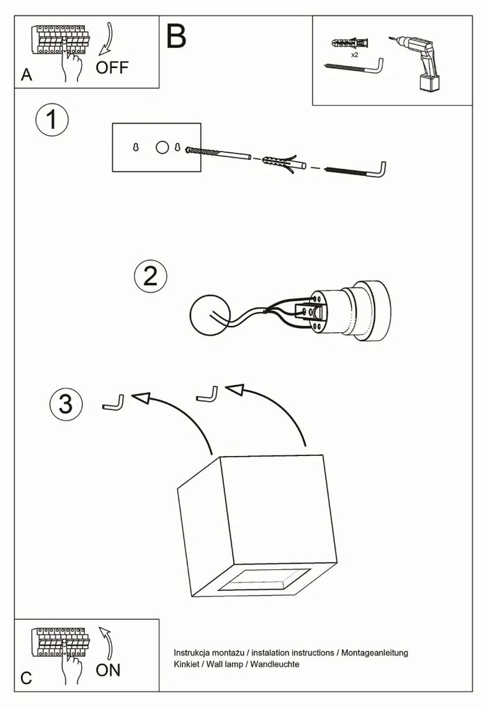 Nástenné svietidlo Leo, 1x sivé keramické tienidlo