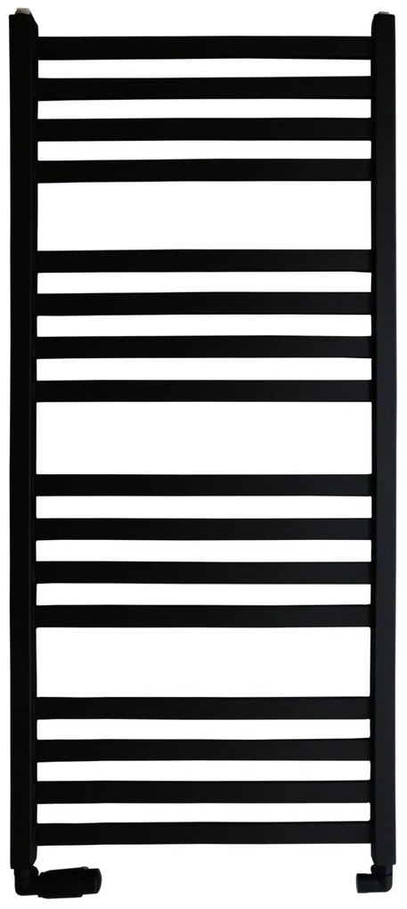 Regnis LOX, vykurovacie teleso 530x880mm, 518W, čierna matná, LOX90/50/D500/BLACK