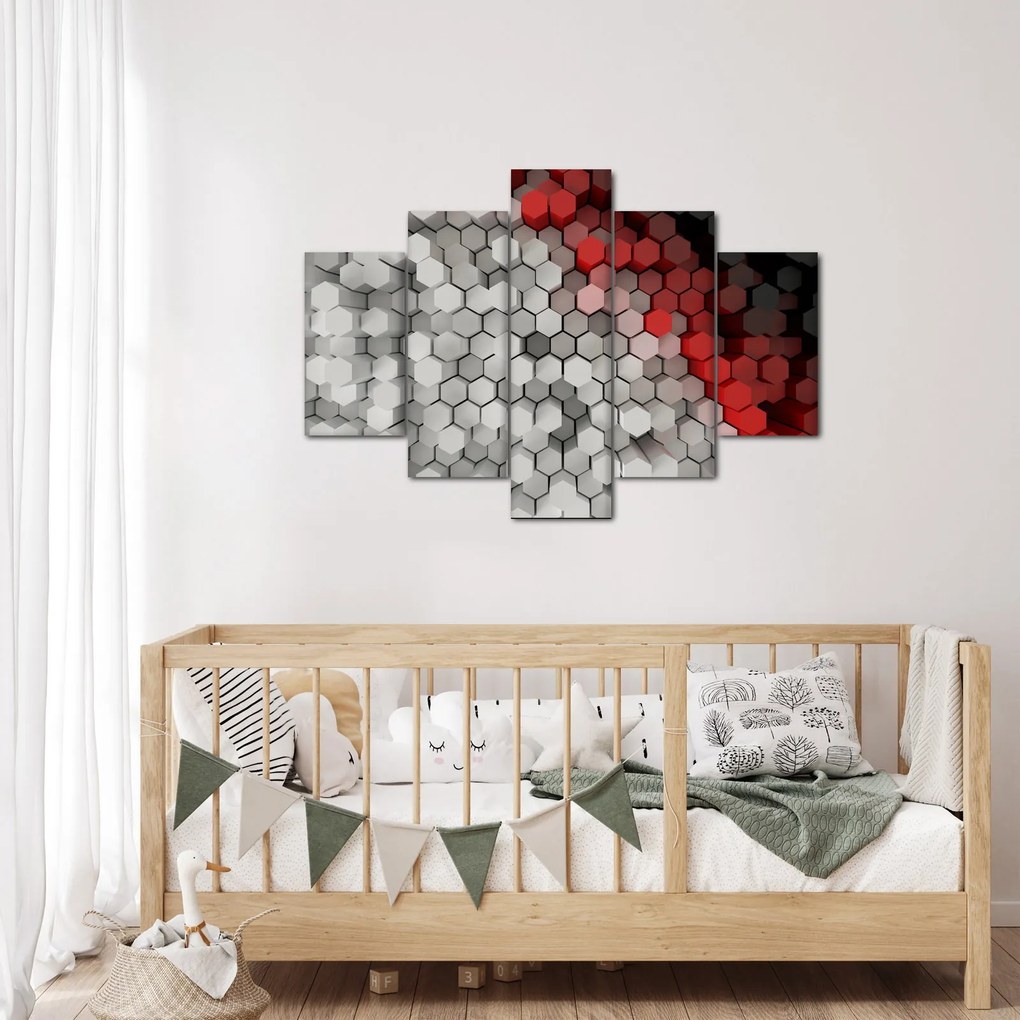 Obraz - 3D hexagóny (150x105 cm)