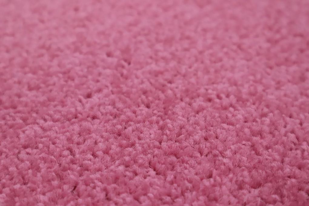 Vopi koberce Kusový koberec Eton ružový ovál - 57x120 cm