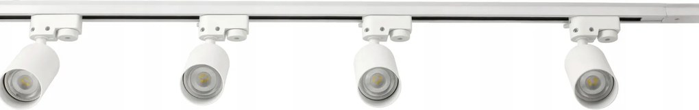 LED koľajnica 2m + 4x GU10 bodové žiarovky - sada