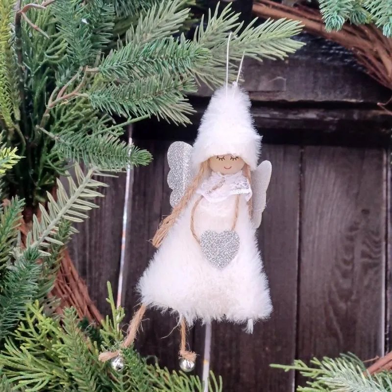 DECOLED Sada andílků, 11,5 cm, bílá