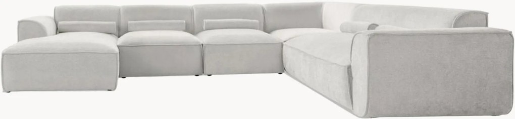 Ženilková modulárna panoramatická rohová pohovka Flex Felix (8-miestna)