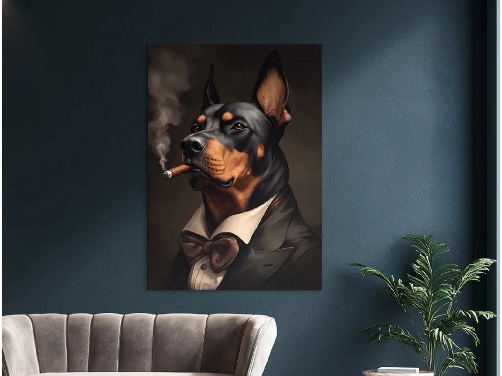 drevko | Moderný obraz Doberman boss
