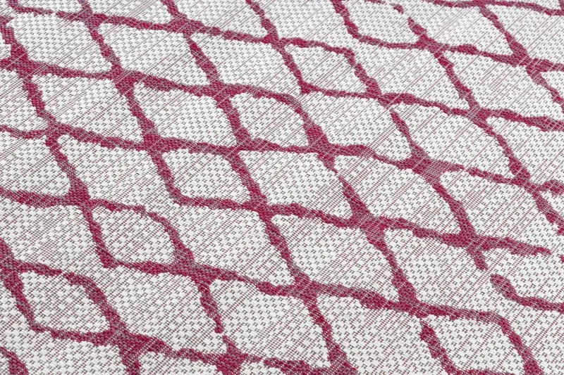 Koberec SISAL SION MREŽA 22129 ecru / fuksia
