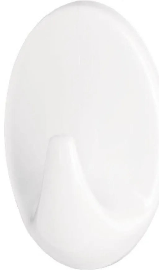 Háčik veľký oválny farba: biely