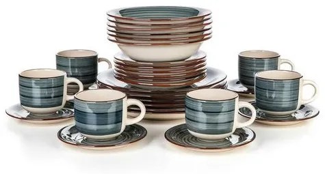 Banquet 30-dielna jedálenská súprava Spiral ​Blue