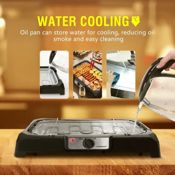 Aigostar - Stolný elektrický gril 2000W/230V
