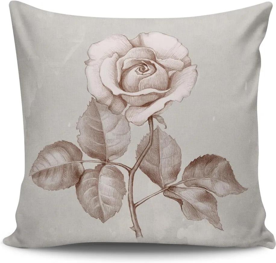 Vankúš s výplňou Roses no. 1, 45 × 45 cm