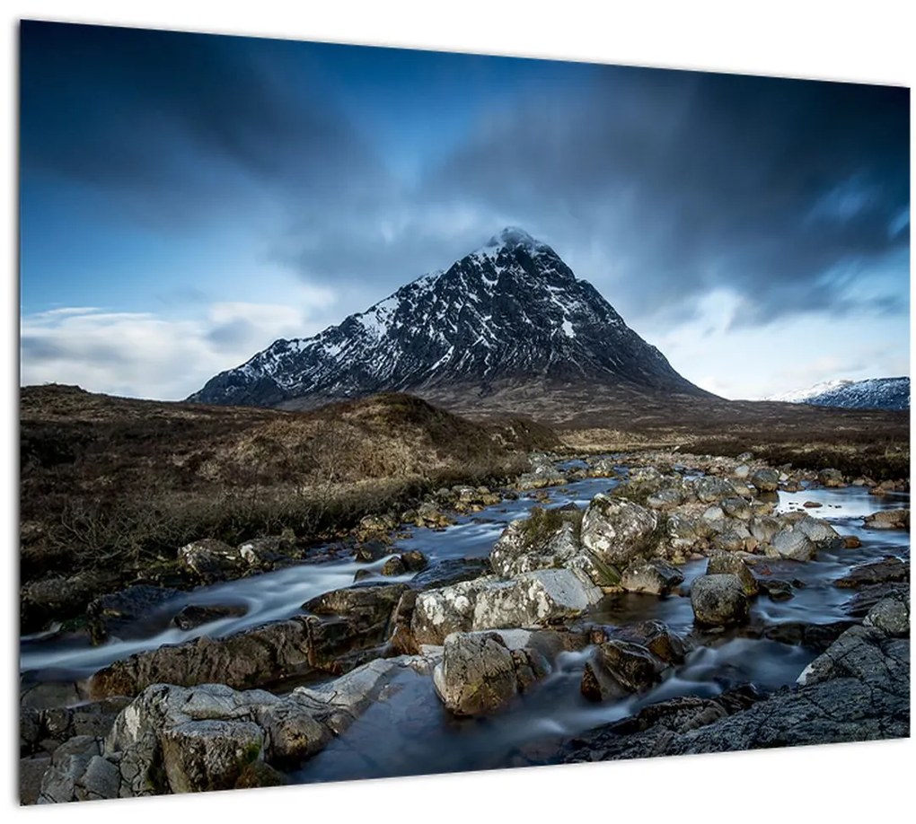 Obraz hory a rieky (70x50 cm)