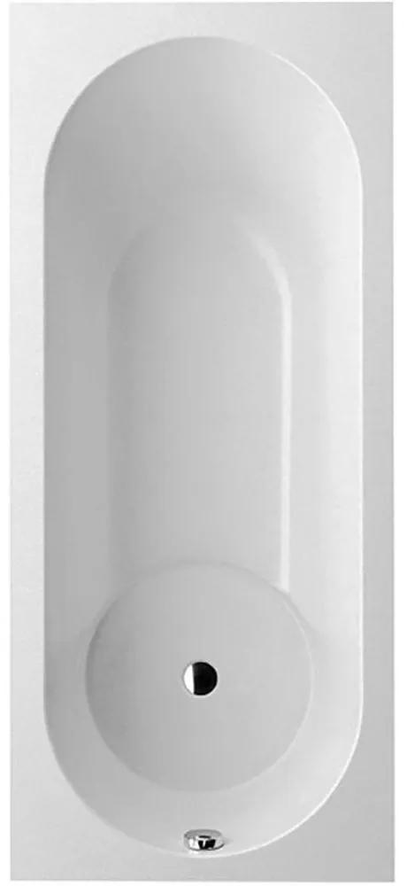 VILLEROY &amp; BOCH Libra pravouhlá vaňa z materiálu Quaryl, odtok zboku, 1800 x 800 x 465 mm, biela alpská, UBQ180LIB2V-01