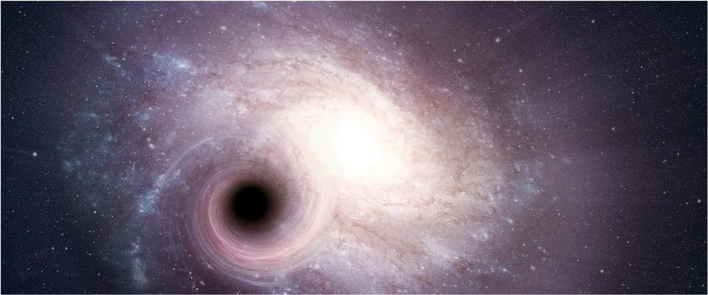 Obraz - Špirálna galaxia (120x50 cm)
